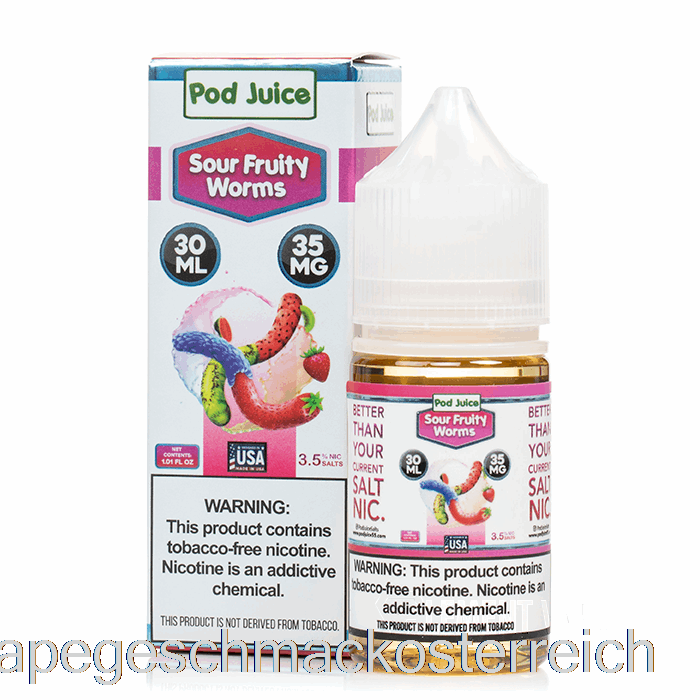 Sauer-fruchtige Würmer - Schotensaft - 30ml 10mg Vape-Geschmack